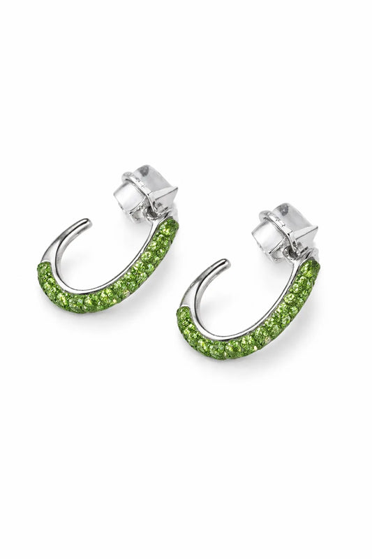 Giani Bernini Women's Silver Green Fine Crystal Earrings|Giani Bernini In Lebanon
