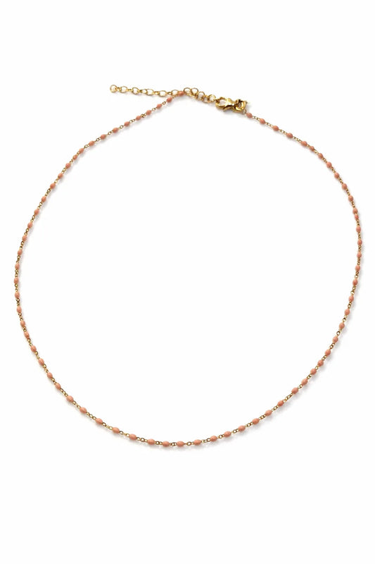 Giani Bernini Women's Pink Gold Tone Enamel Bead Collar Necklace | Giani Bernini In Lebanon