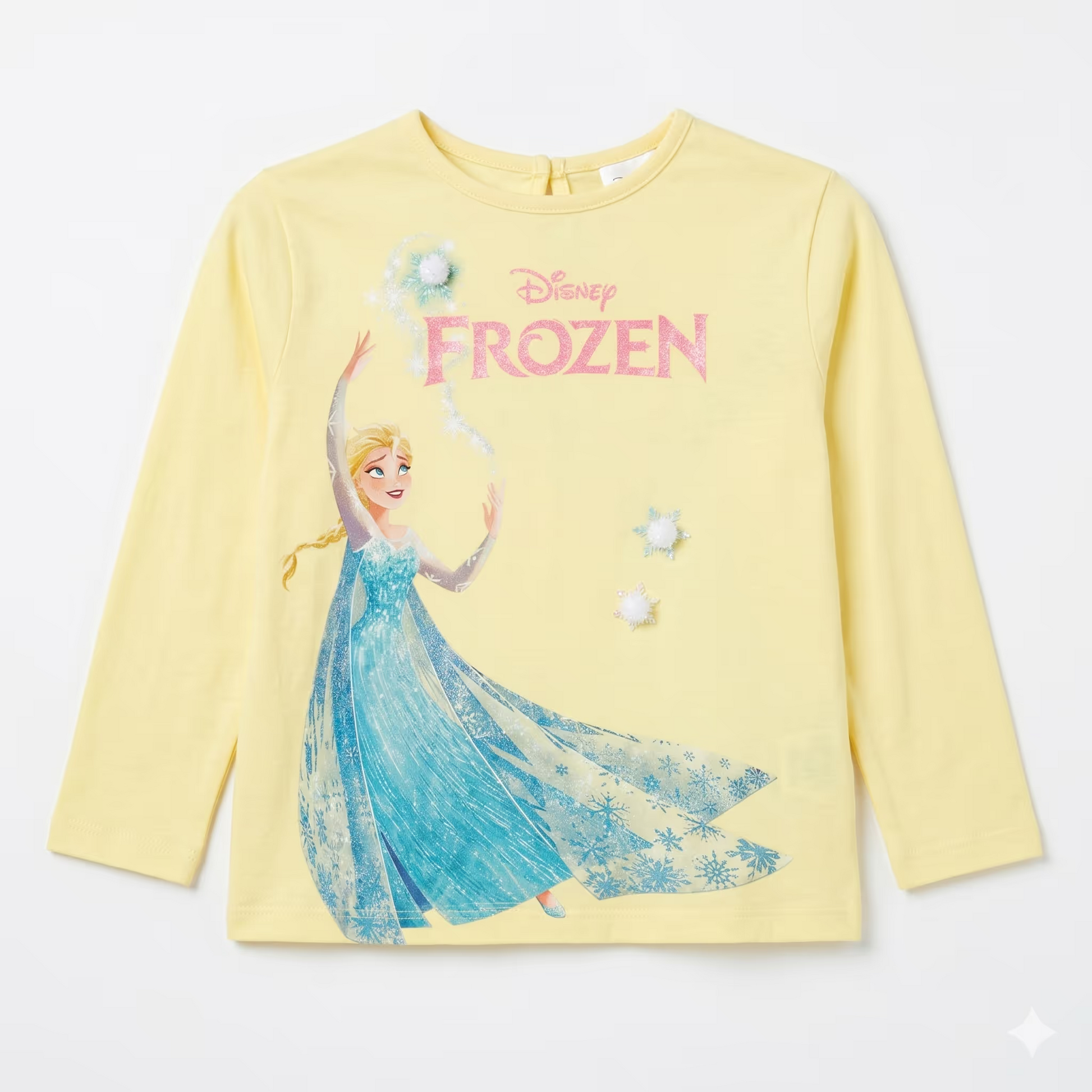 Zara Girl's Yellow Disney Frozen Long Sleeve Blouse | Zara In Lebanon