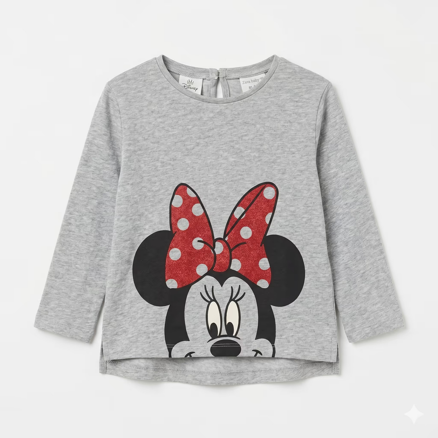 Zara Girl's Gray Minnie Mouse Long Sleeve Blouse | Zara In Lebanon