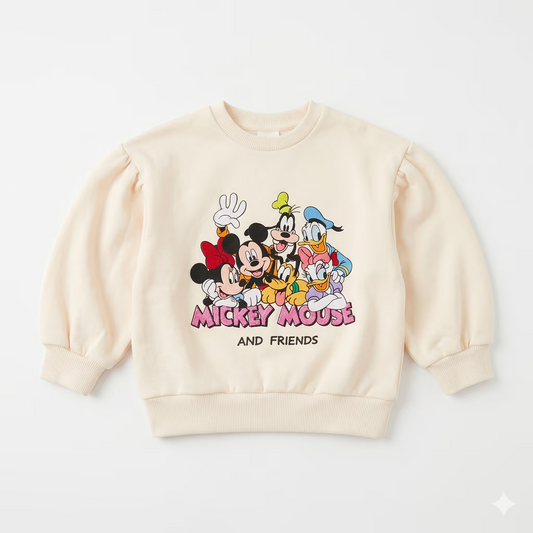 Zara Baby Girl's Light Pink With Disney Character Printed  Sweatshirt | Zara in Lebanon