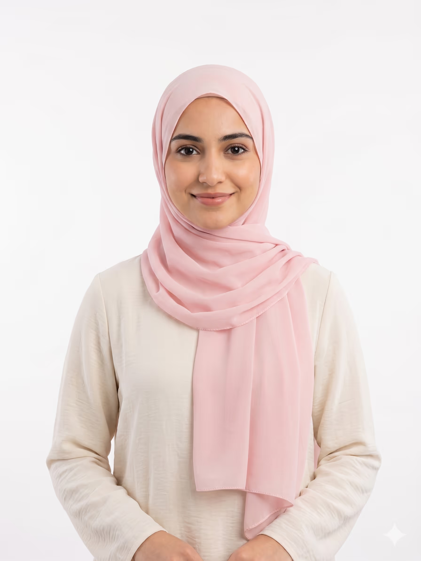 SD Women's Light Rose Chiffon Hijab | SD In Lebanon