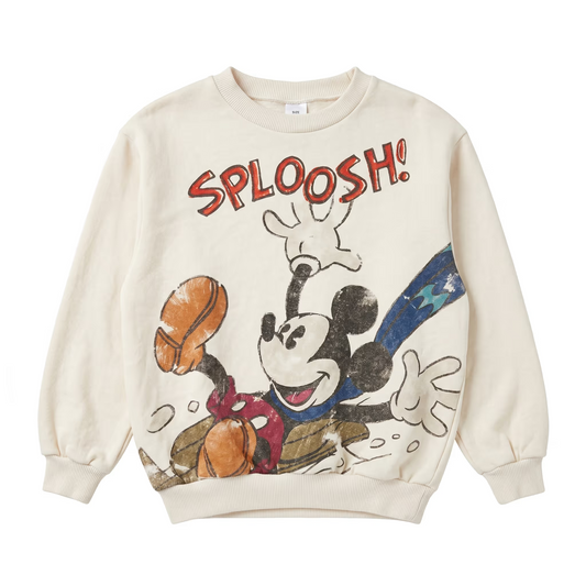 Zara Boy's Cream Mickey Mouse Sweatshirt | Zara In Lebanon