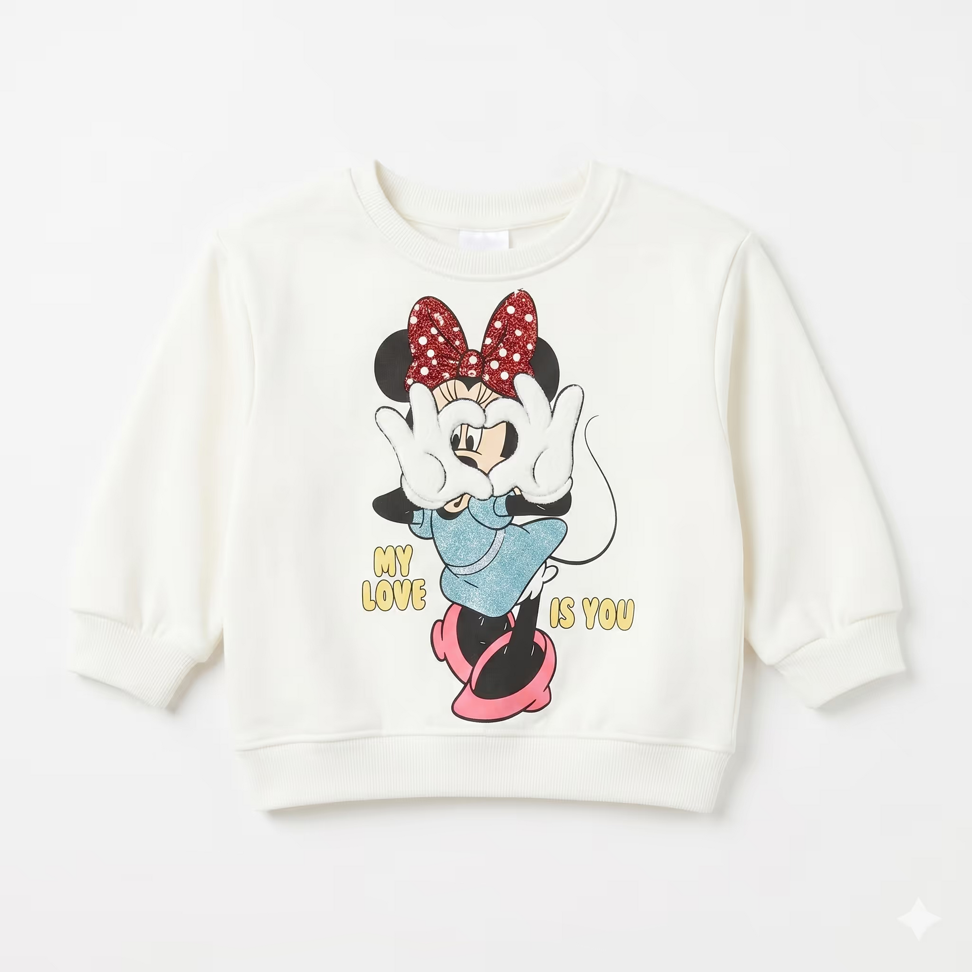Zara Girl's Cream Minnie Mouse Sweatshirt | Zara In Lebanon