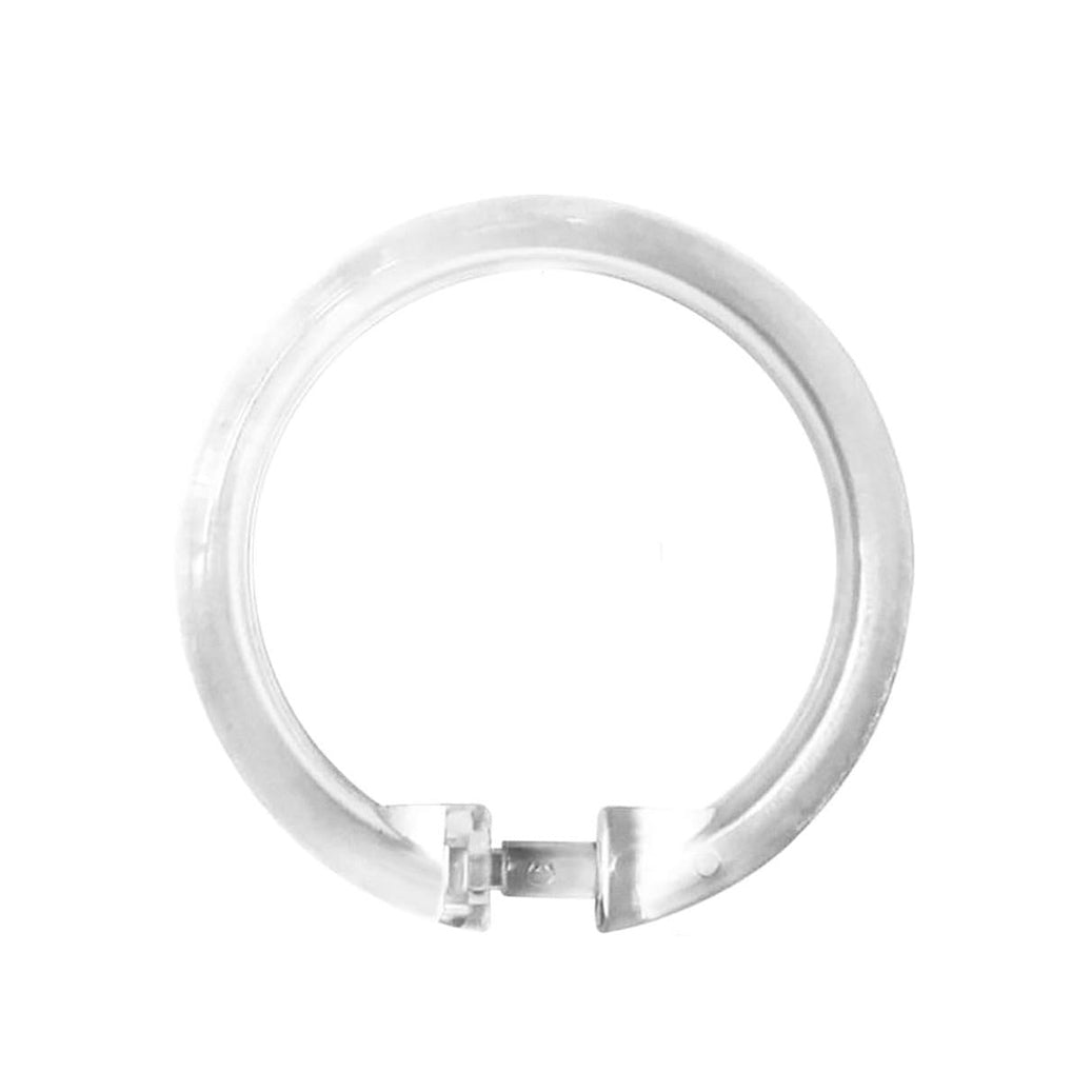 12 Rings Heavy Duty Clear Acrylic Shower Curtain Rings Shower Hooks for Bathroom Curtains - Image 5