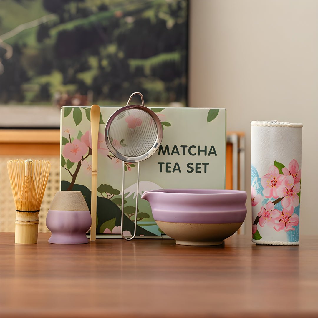 Matcha Tea Set – 530ml | 6-Piece European Style Ceramic Set