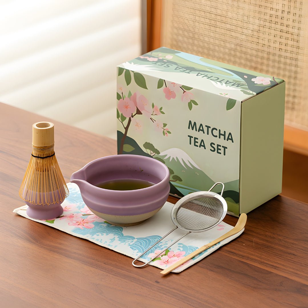 Matcha Tea Set – 530ml | 6-Piece European Style Ceramic Set