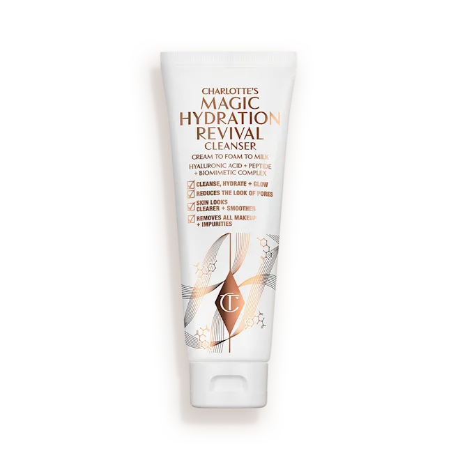 CHARLOTTE'S MAGIC HYDRATION REVIVAL CLEANSER 120 ML 3-in-1 foaming cleanser to hydrate