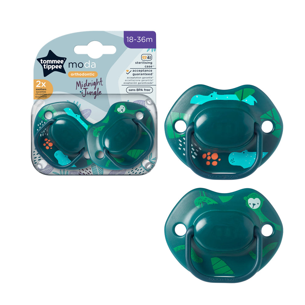 Moda Orthodontic Midnight Jungle Pack Of 2 18-36M - Medaid International