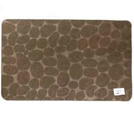 Thin synthetic fiber doormat w TPR backing 78 x 48 cm