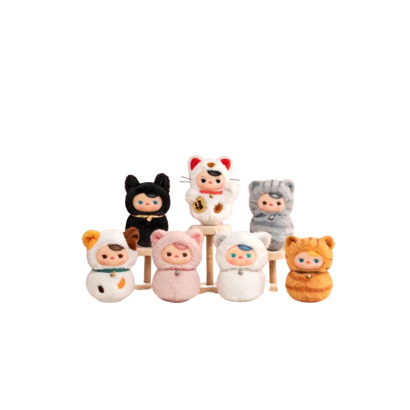 PUCKY Roly-Poly Kitty Series-Vinyl Plush Blind Box - Medaid International