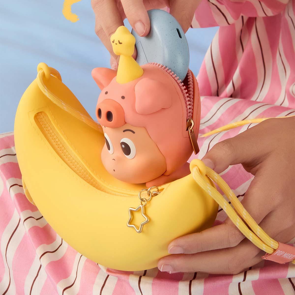 POP BEAN Pajama Party Twinkle silicone crossbody bag By Pop Mart - Medaid International