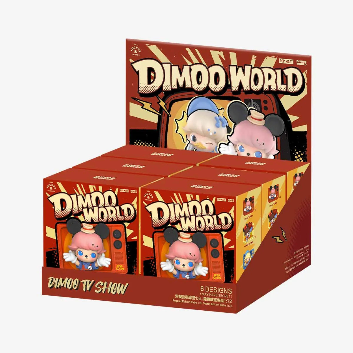 Dimoo WORLD × Disney Series-Fridge Magnet Blind Box By Pop Mart (1 Random) - Medaid International