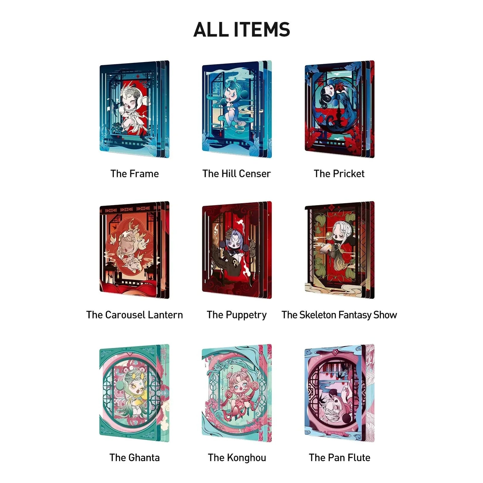 SKULLPANDA The Mirage Series Figures Art Collection Cards By Pop Mart - Medaid International