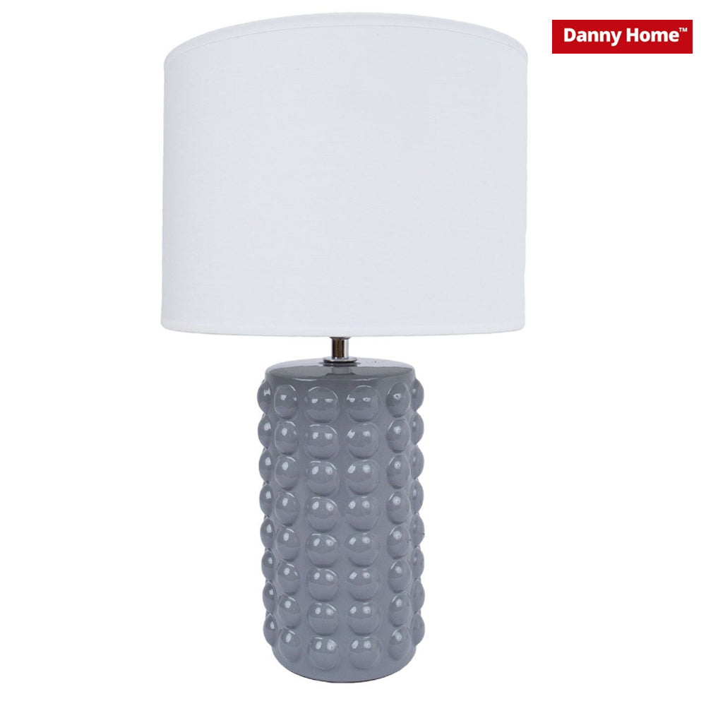 Danny Home Grey Bubble Design Table Lamp 39cm