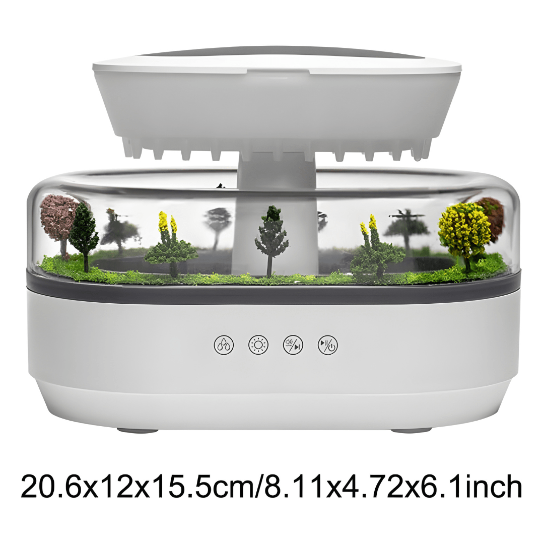Raindrop Essential Oil Humidifier with Lights & Nature Sounds