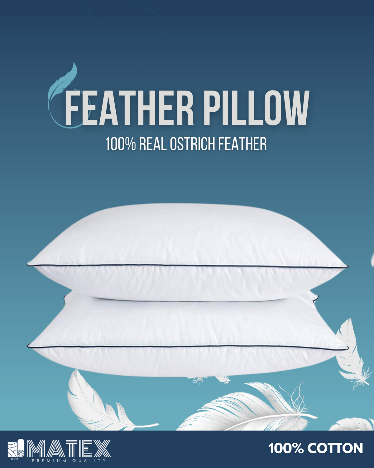 Ostrich Feather Pillow