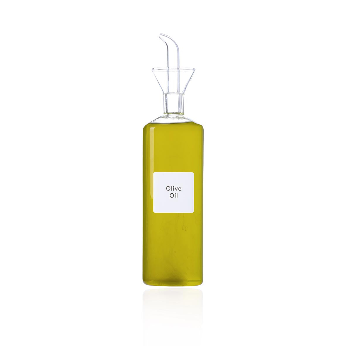 Soy Oil Glass Bottle W/ Nozzle - Clear