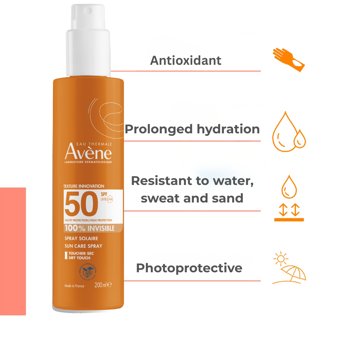 Avène Sunscreen Spray SPF50+ & Avène Eau Thermale Bundle
