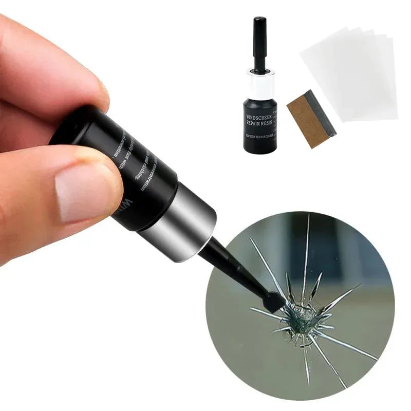 Windshield Repair Kit طقم إصلاح الزجاج الأمامي