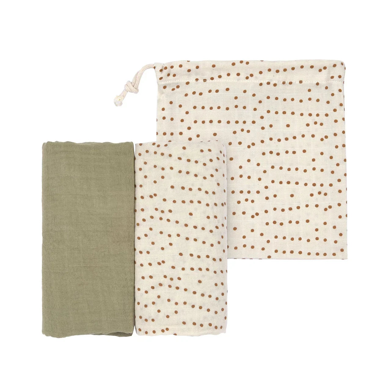 Lassig - Swaddle & Burp Blanket 2pcs - L -