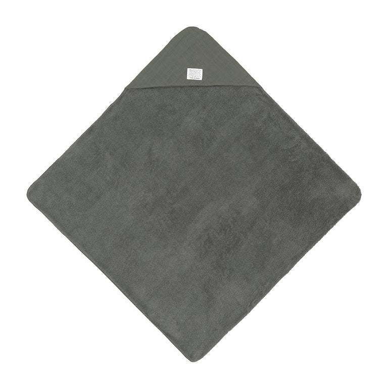 Lassig - Muslin Hooded Towel - Petrol Green