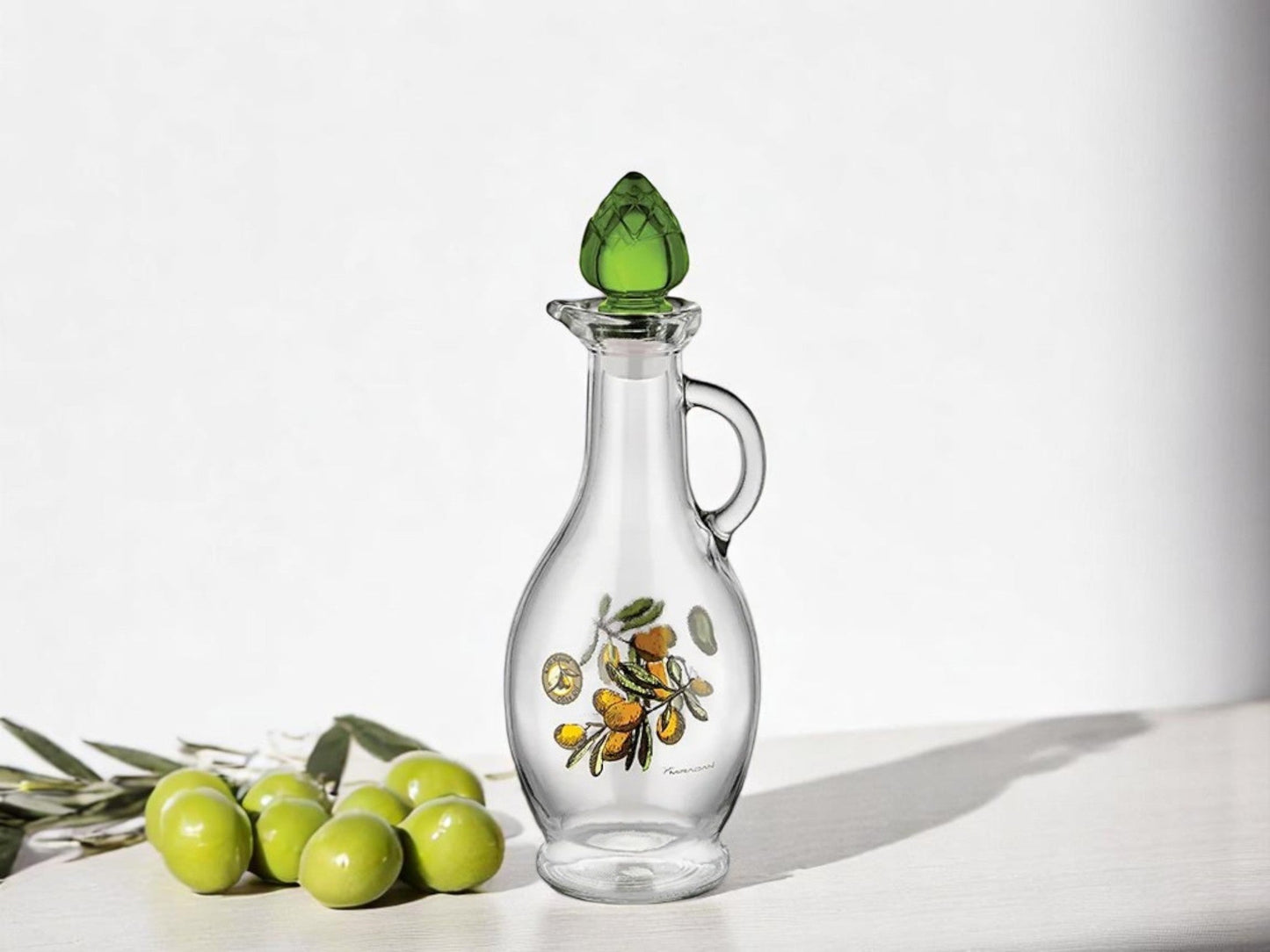 Decorated Glass Oil Bottle 250 ml