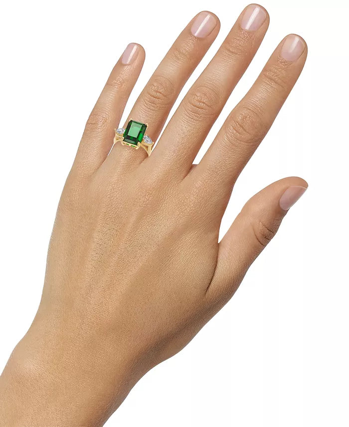 Charter Club Women's Gold Emerald Crystal Ring| Charter Club in Lebanon