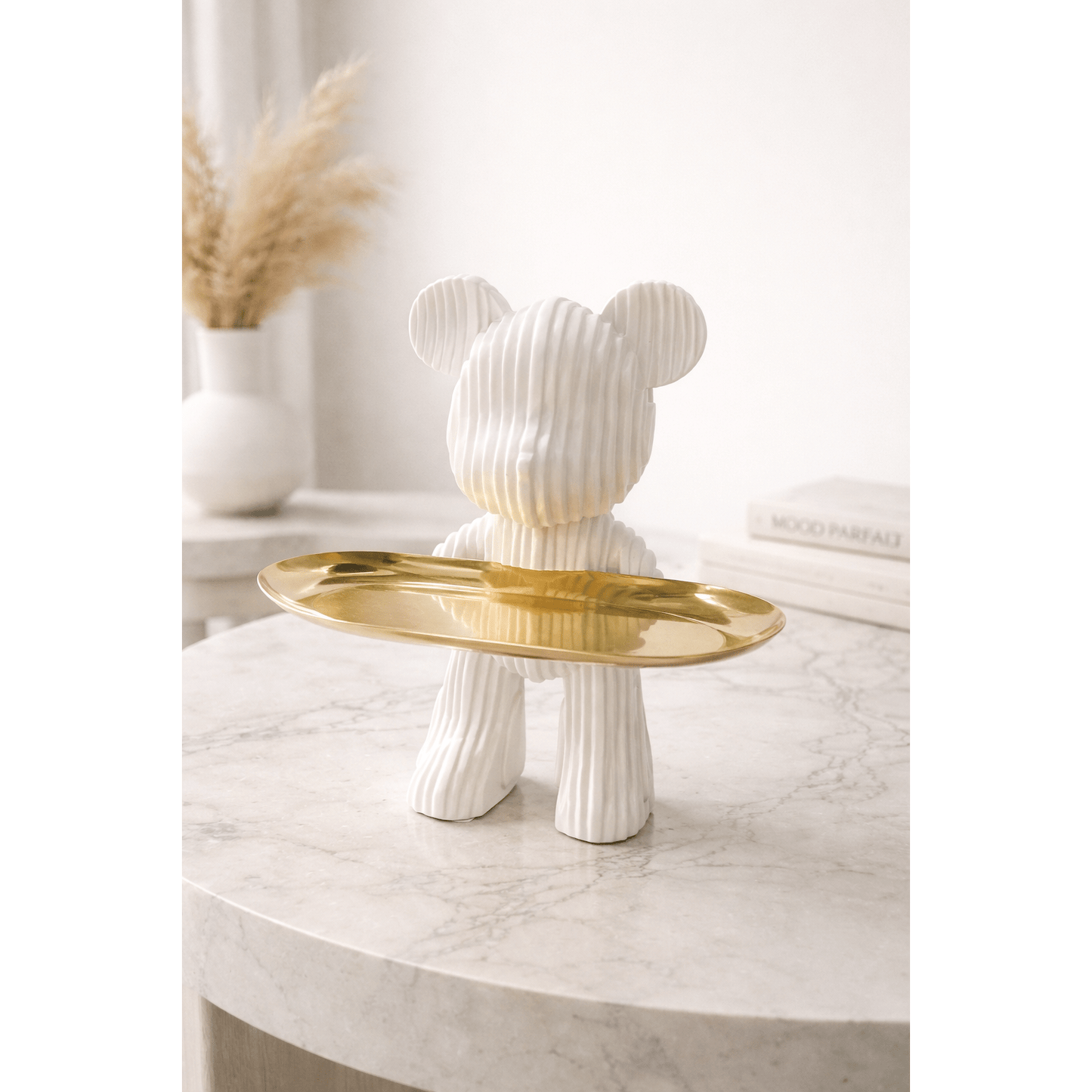 White Bear Decorative Tray