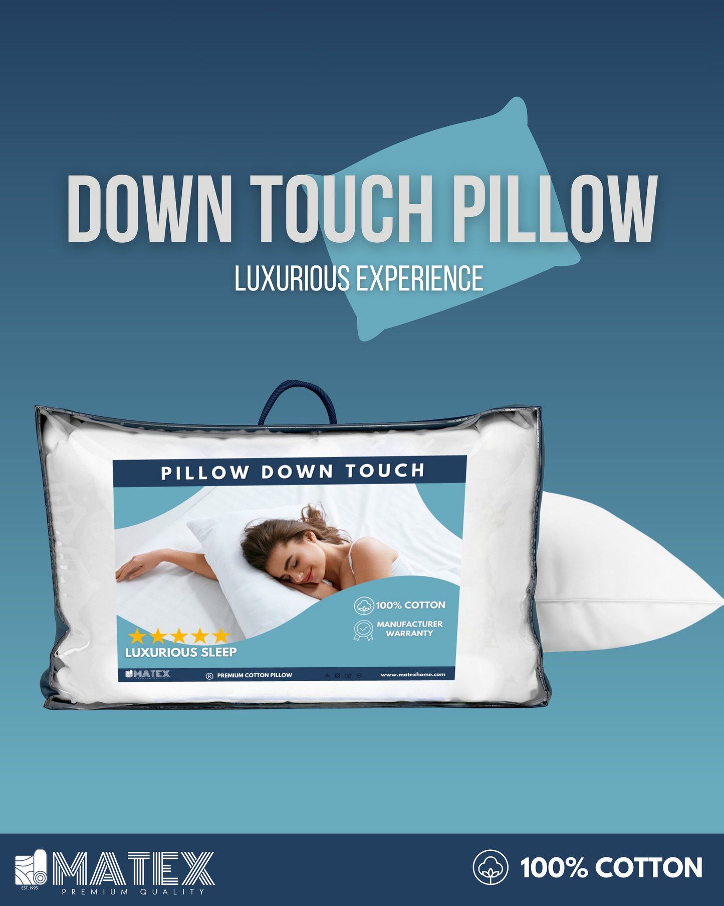 Down Touch Pillow 1.7Kg