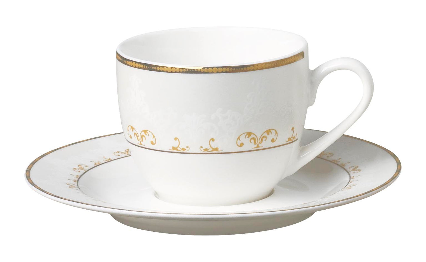Symphony gold design coffee cup/saucer 6pcs
