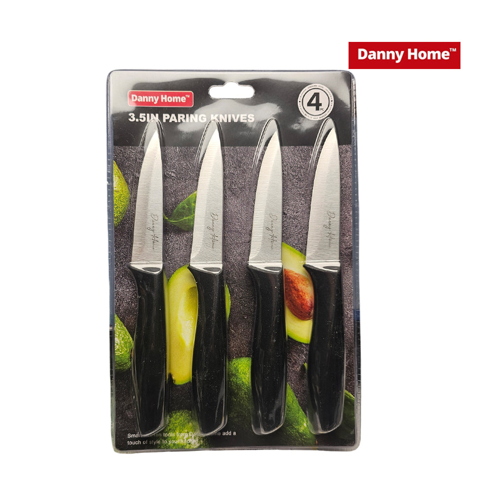 Danny Home 4-Pieces 3.5″ Stainless Steel Paring Knife Set