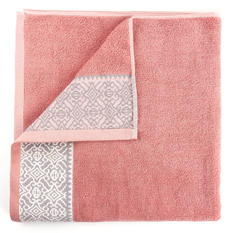 Cotton Oversized Bath Towel Soft and Highly Absorbent Quick Dry Towels for Bathroom Spa Hotel 140 CM X 70 CM 1 Piece Rose - Image 2
