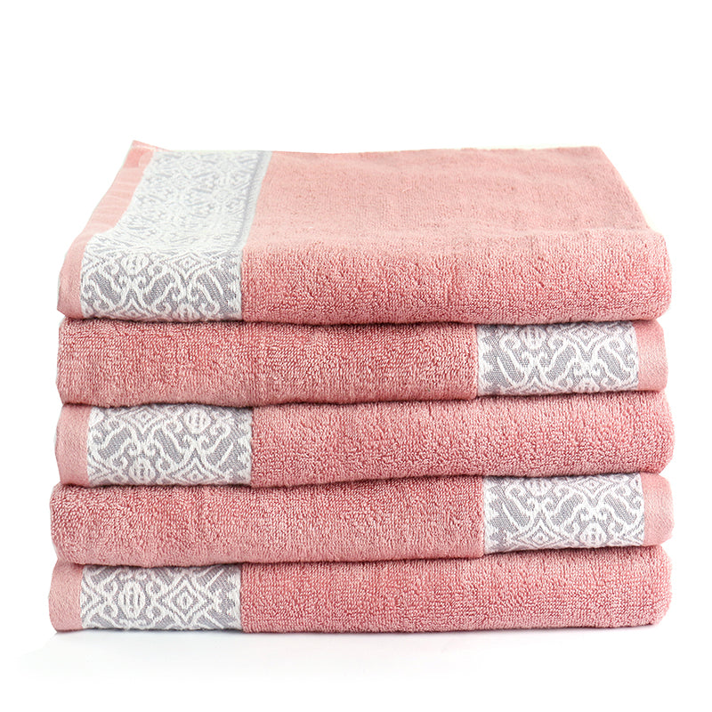 Cotton Oversized Bath Towel Soft and Highly Absorbent Quick Dry Towels for Bathroom Spa Hotel 140 CM X 70 CM 1 Piece Rose - Image 1
