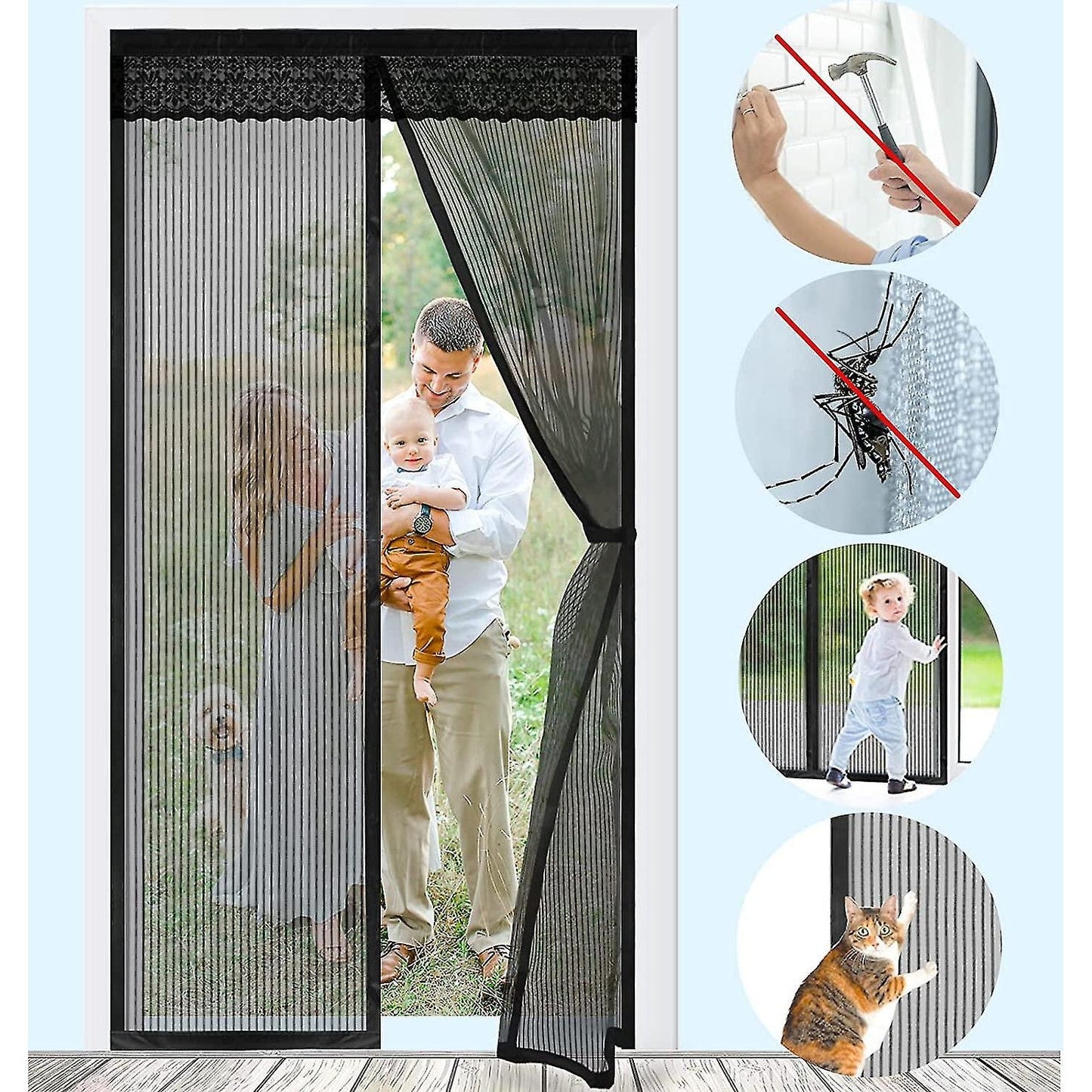 Magnetic Mosquito Door Net