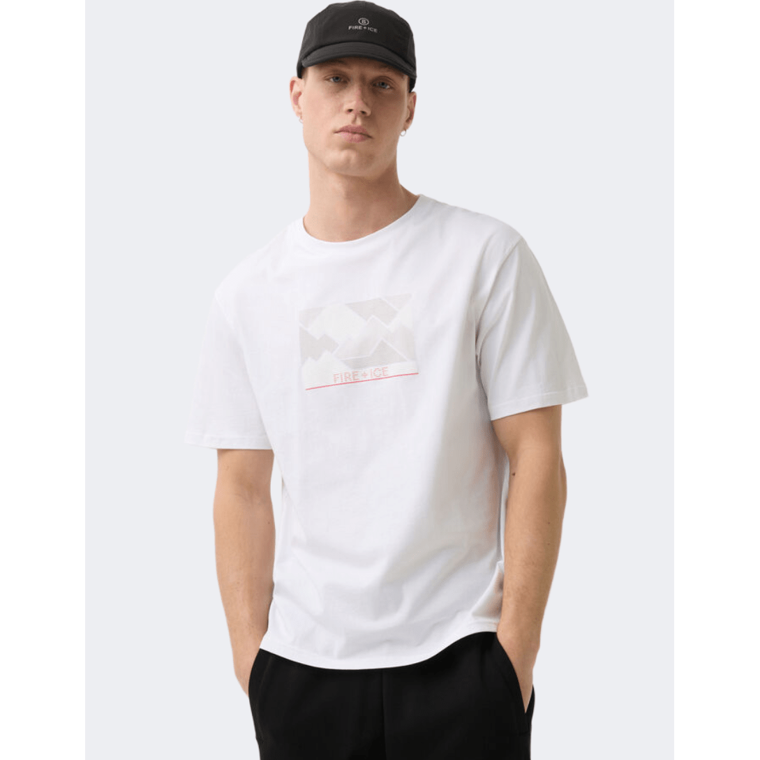 Fire And Ice Mick3  Men Lifestyle T-Shirt White - Medaid International