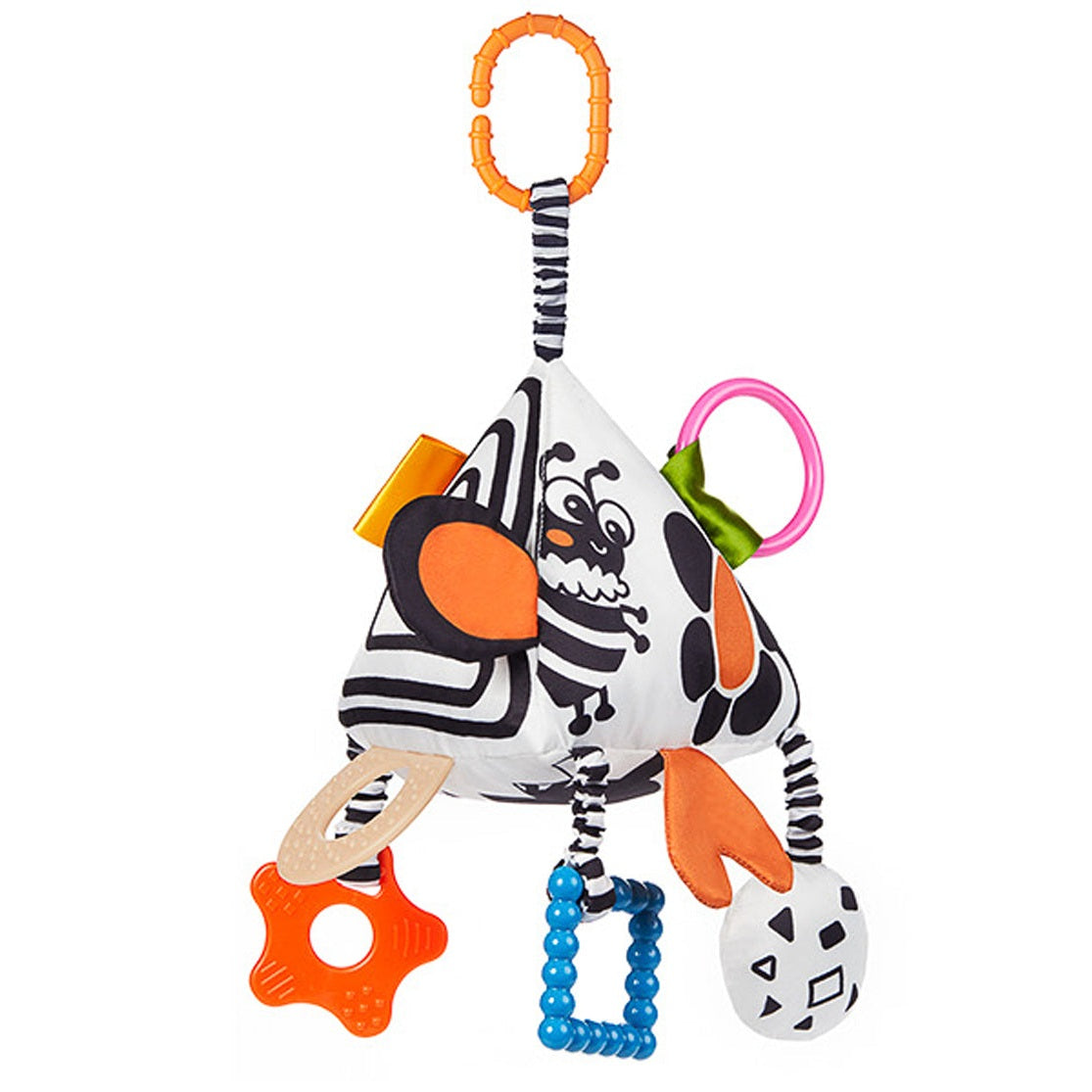 Tumama Kids - Pyramid Hanging Rattle - Black And White