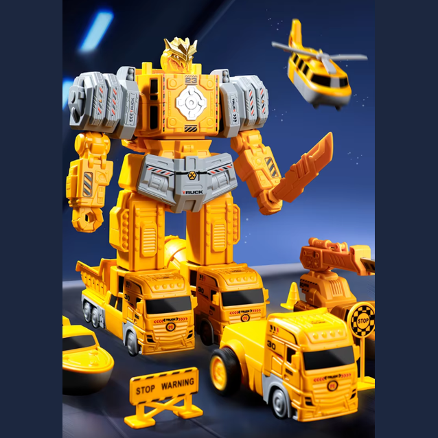 Tumama Kids - Magnetic Transform Engineering - Car Converting Robot Set