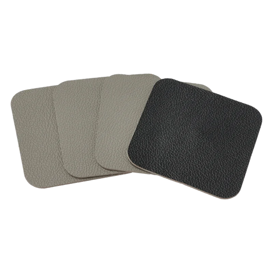 Bitz Living Coasters Rocks 10x10cm 4pcs Black/ Brown