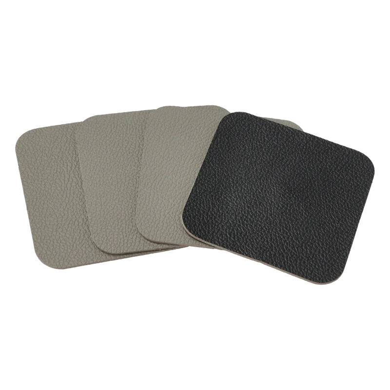 Bitz Living Coasters Rocks 10x10cm 4pcs Black/ Grey