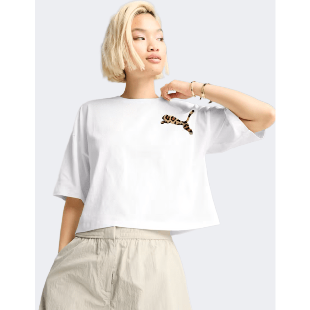 Puma Leo Luxe Women Lifestyle T-Shirt White - Medaid International