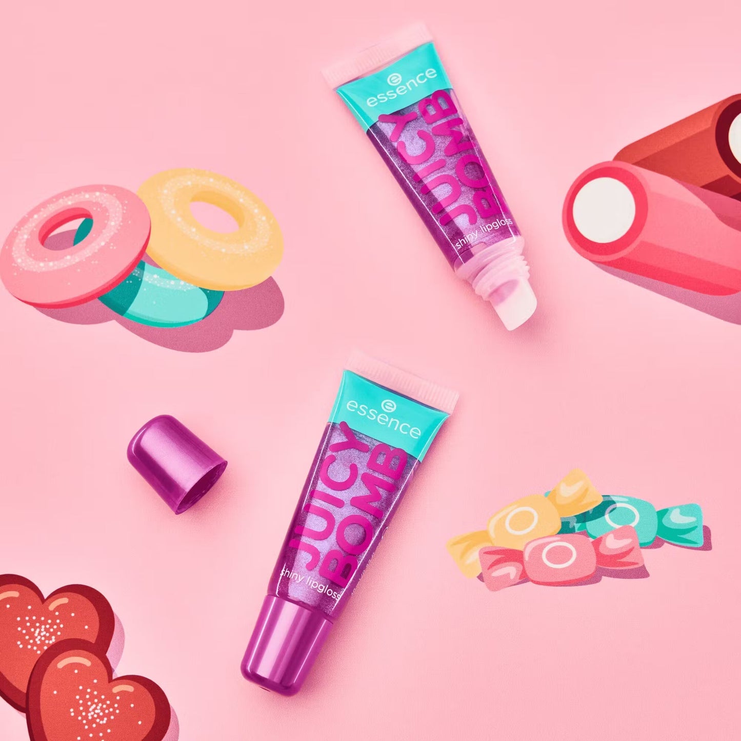 Essence Juicy Bomb Shiny Lipgloss Set 02