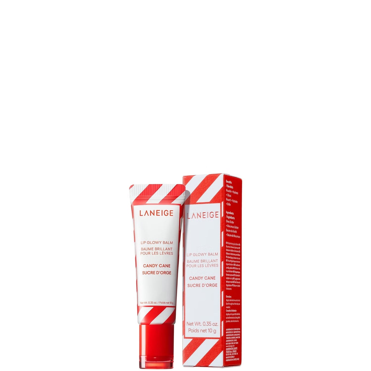 Laneige lip glowy balm candy cane