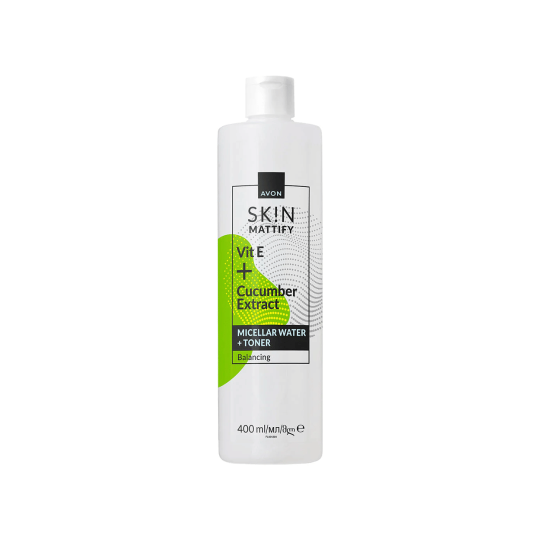 Avon SK!N Matte Micellar Water + Toner, 400ml