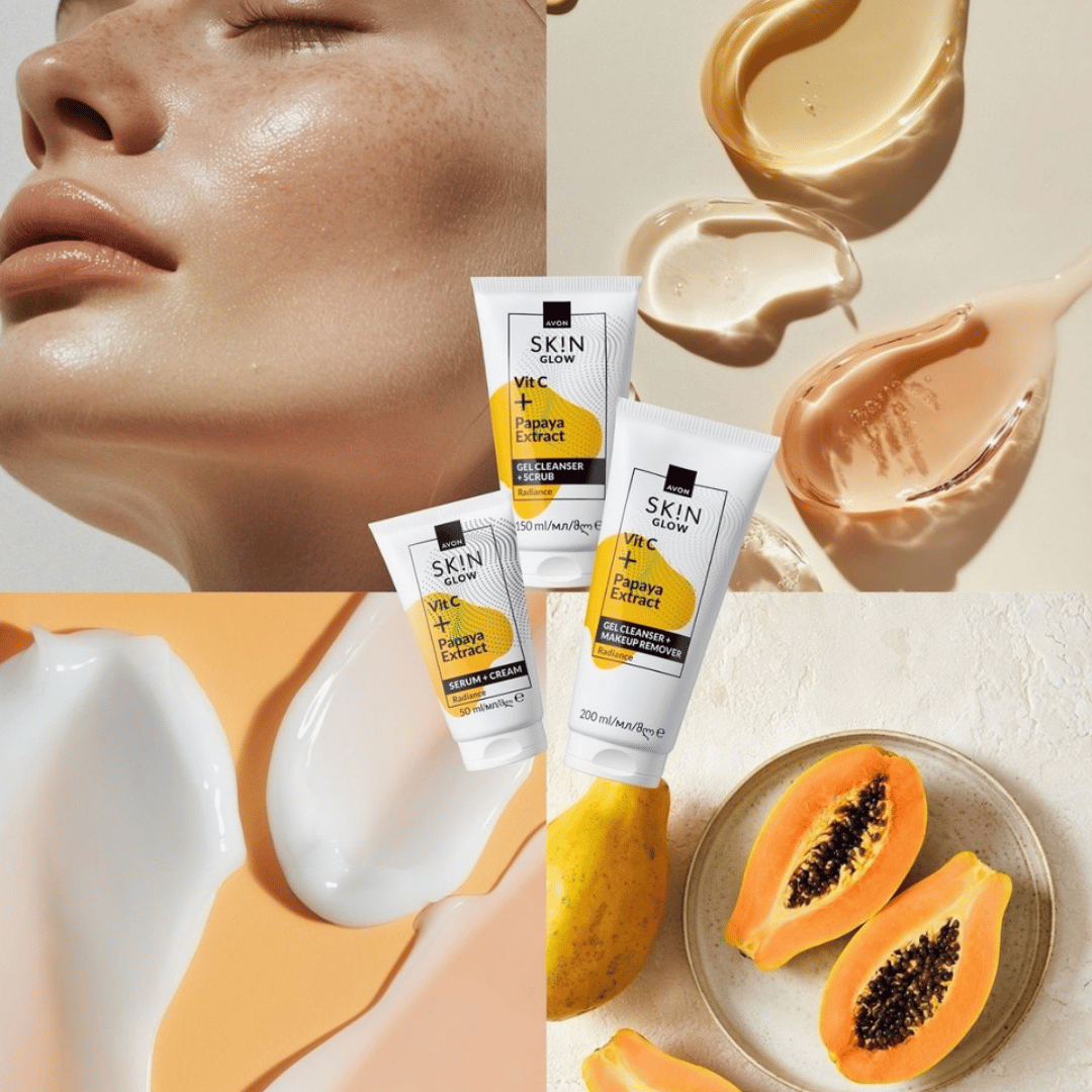 Avon SK!N Glow Serum + Cream, Vit C & Papaya extract, 50ml