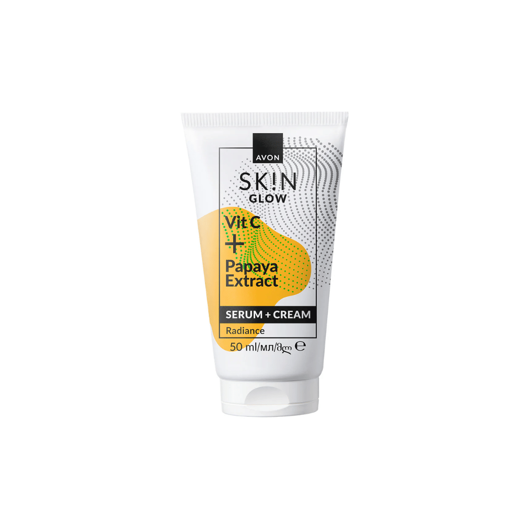 Avon SK!N Glow Serum + Cream, Vit C & Papaya extract, 50ml