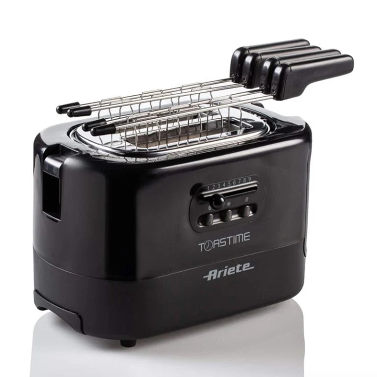 Ariete Toaster With Tongs For 2 Slices 700W Black