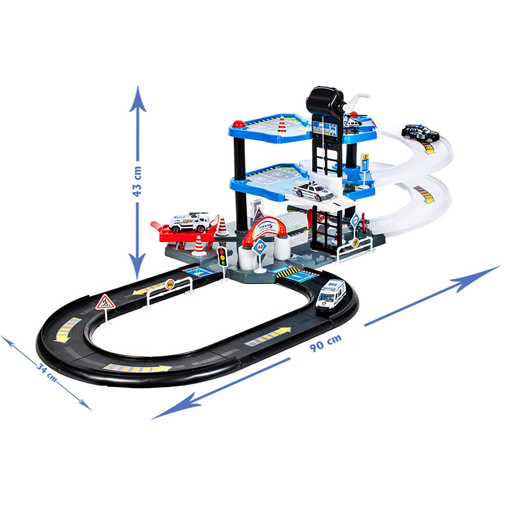 (Net) Simulation Parking Model Car Alloy Police Car Set Lebanon
