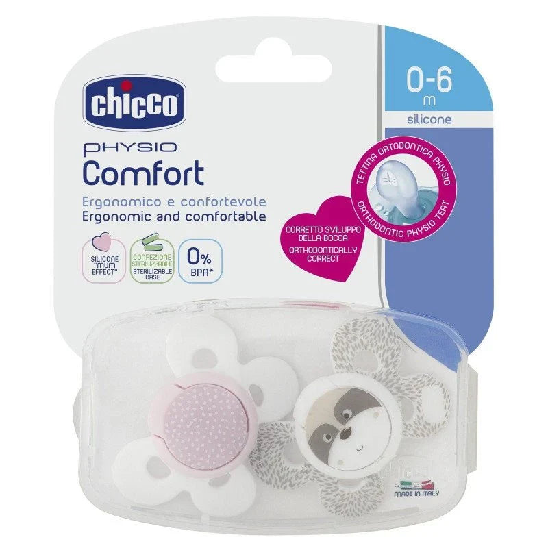 Chicco D - Physio Silicone - D Comfort - 2-16m - 2pcs - Girl