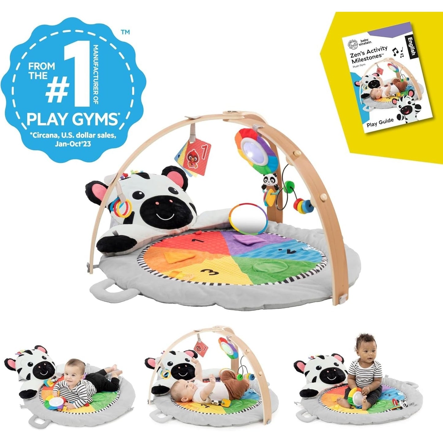 Baby Einstein Zen's Activity Milestones Plush Gym